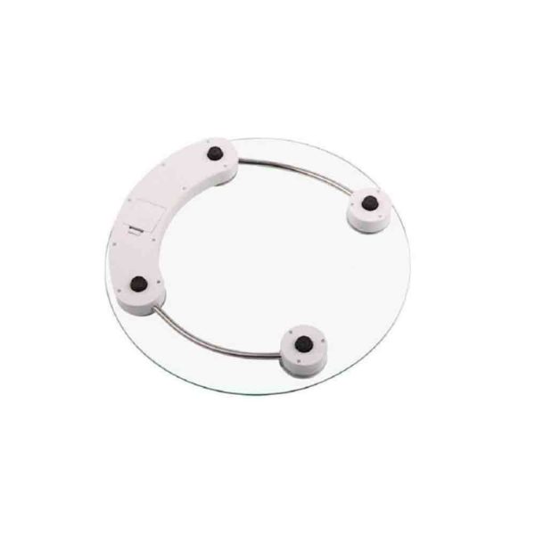 Round glass digital bathroom scale 150 kg