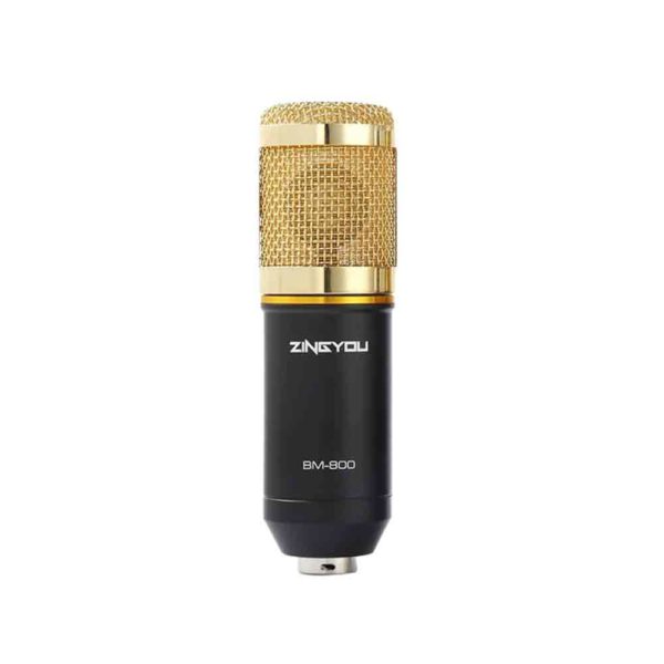 ZINGYOU Condenser Microphone Bundle, BM-800 Mic Kit with Adjustable Mic Suspension Scissor Arm