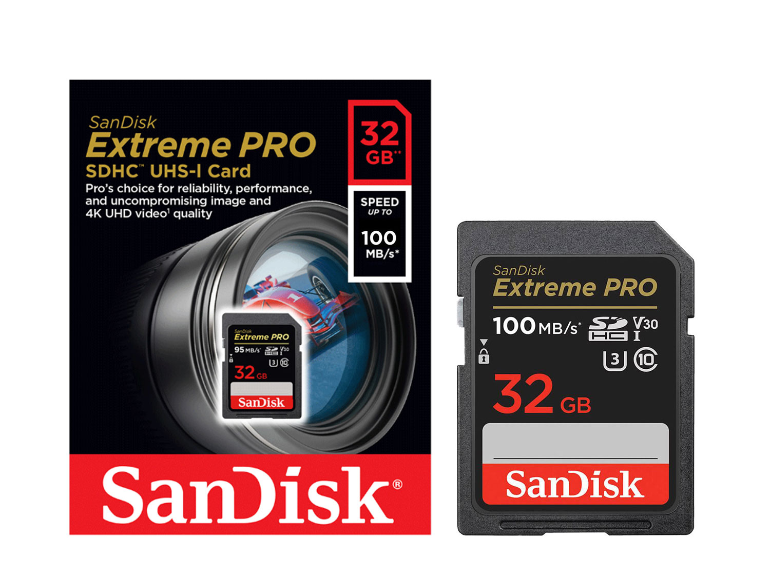 SanDisk 32GB Extreme PRO 100 MB/s UHS-I SDHC Memory Card