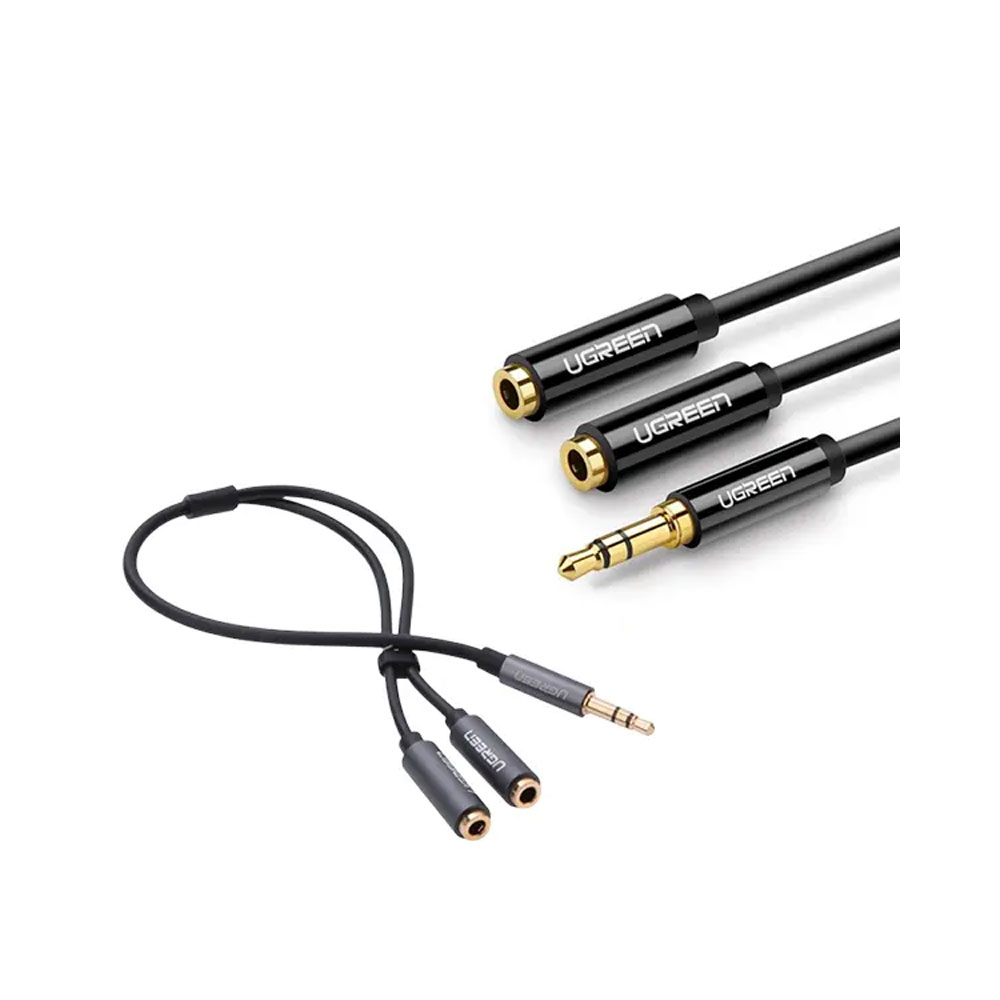 UGREEN 3.5mm Male To 2 Female Audio Cable 20cm