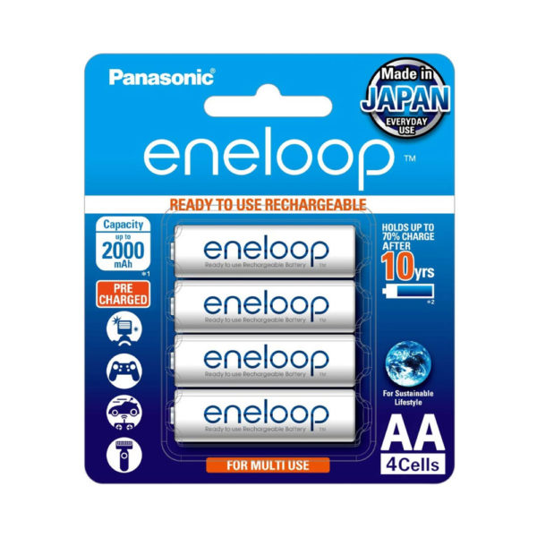 Panasonic Eneloop AA Rechargeable Ni-MH Batteries