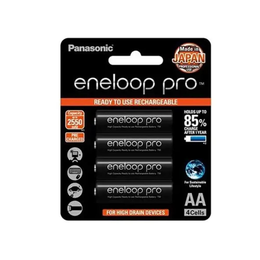 Long-Lasting Eneloop AA Rechargeable Battery Set