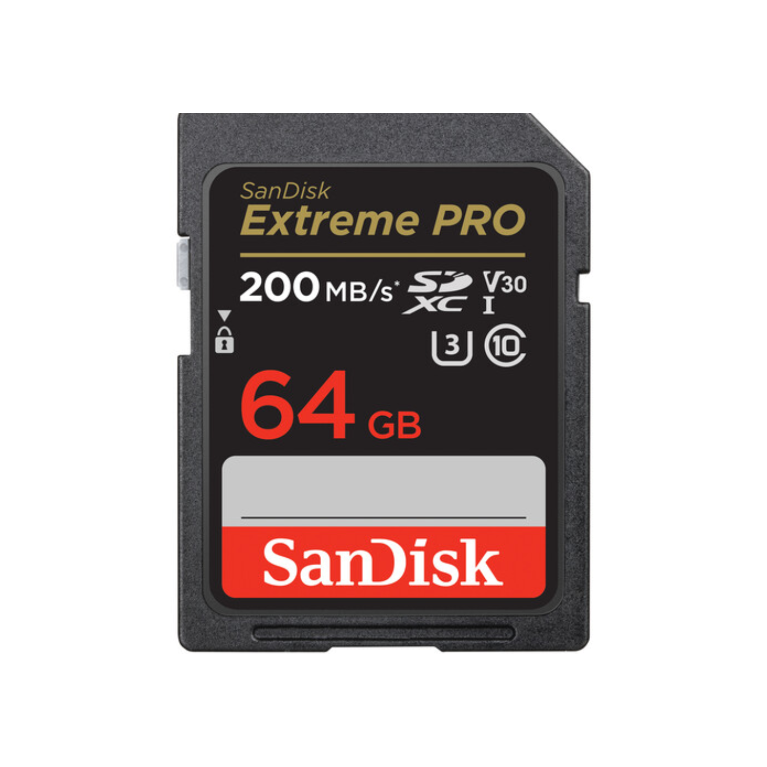 SanDisk 64GB Extreme PRO UHS-I SDXC 200 MB/s Memory Card