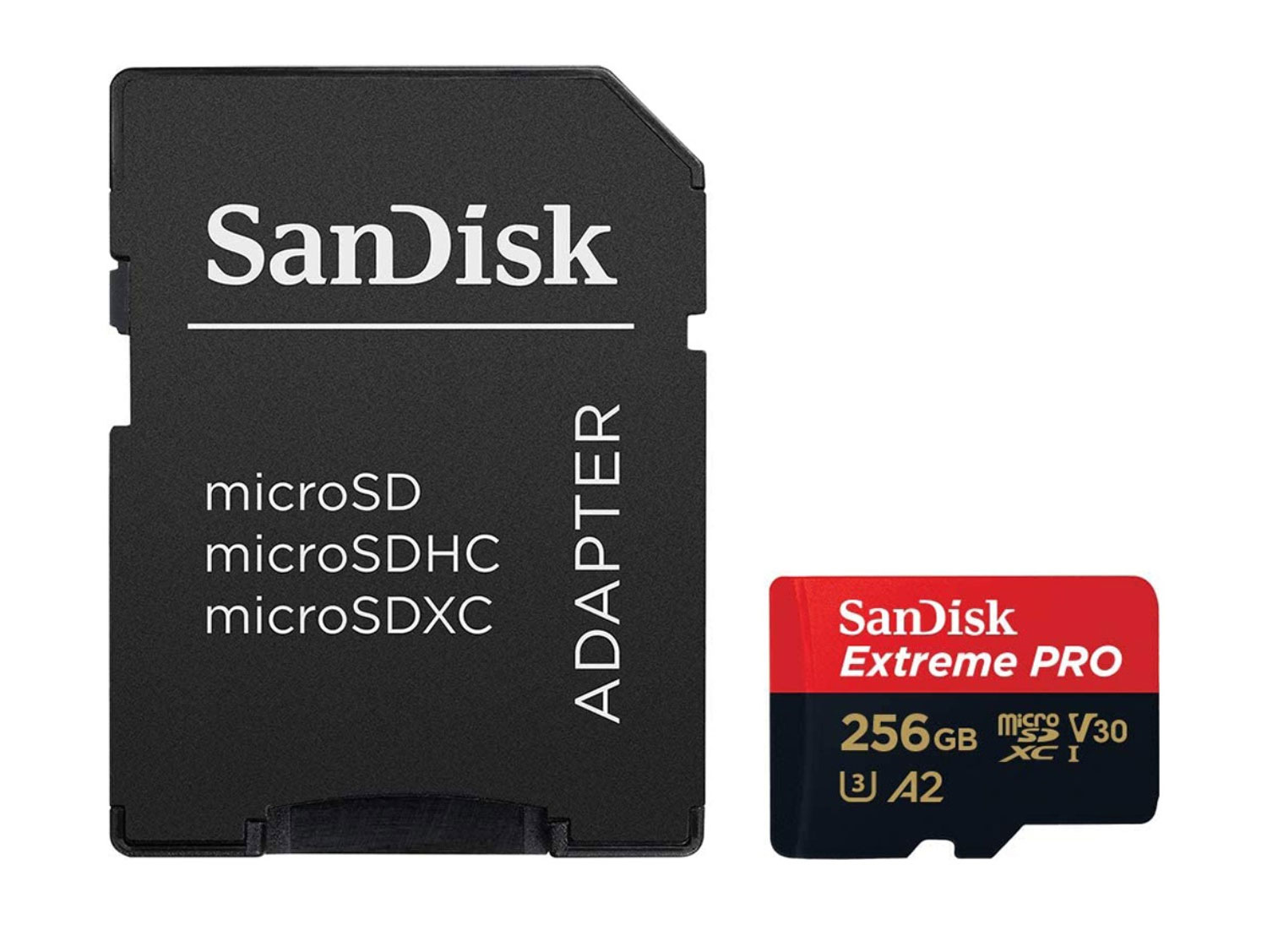 SanDisk 256GB Extreme PRO UHS-I microSDXC Card With Adapter (200MB/s)