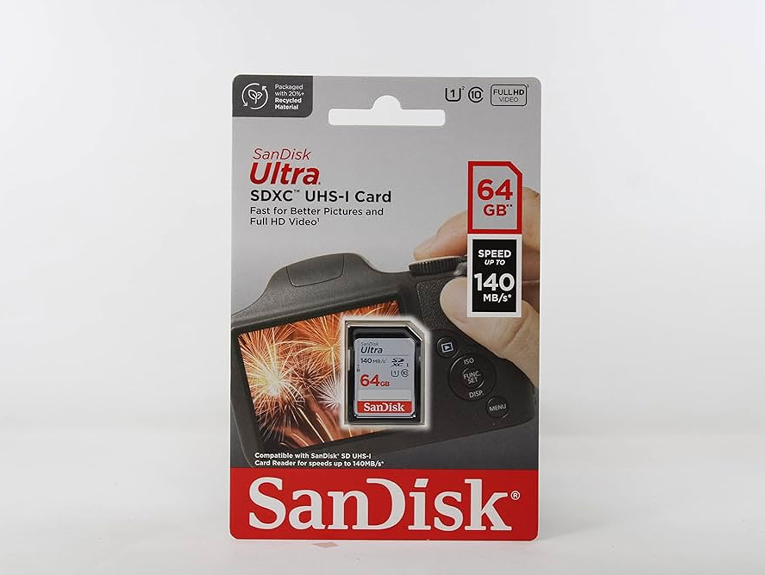 SanDisk 64GB Ultra UHS-I SDXC 140 MB/s Memory Card