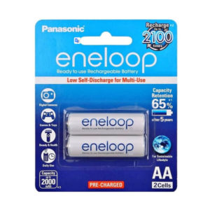 Eneloop pro Genuine 2000mah white 2x Rechargeable Batteries